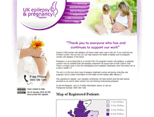 Tablet Screenshot of epilepsyandpregnancy.co.uk